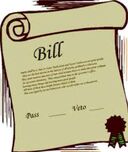 Drawing of a legislative bill