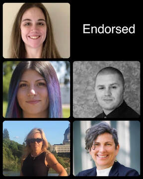  Collage of 5 endorsed Indivisible candidates