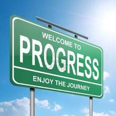 Sign says Welcome to Progress, Enjoy the Journey