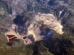 Overhead view of Leviathan Mine,CA, 2010