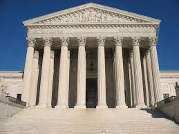 Front view of the Supreme Court of the USA